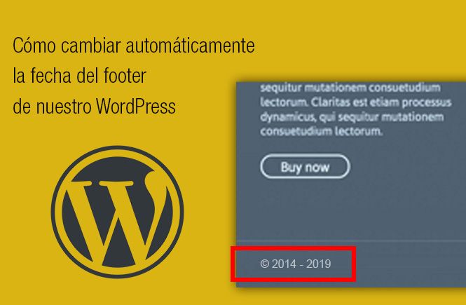 Actualizar automáticamente la fecha del footer