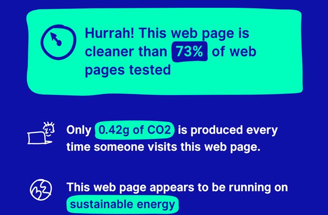 Mi web es sostenible